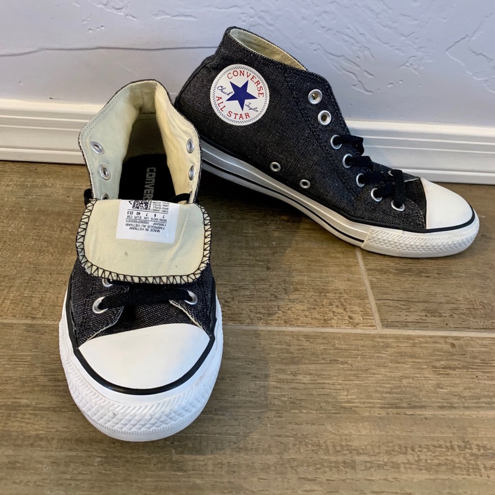 Dark Gray Chuck Taylor All Star Mid-Tops